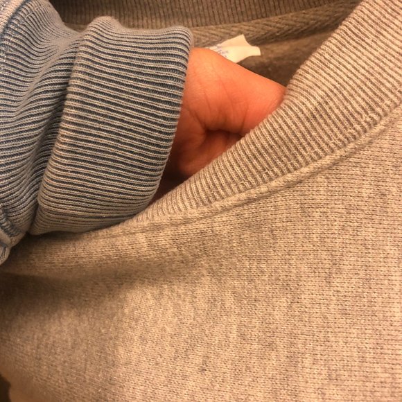 Champion Crew-Neck Cropped Sweatshirt Grey Size XS - Picture 5 of 7